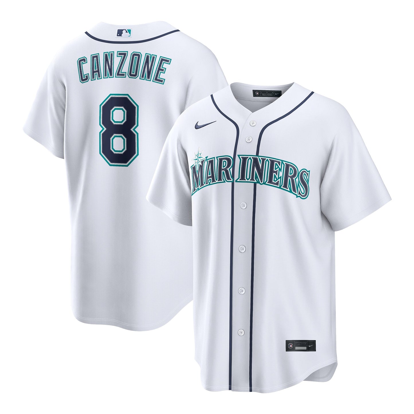 Dominic Canzone Seattle Mariners Nike Home Replica Jersey - White