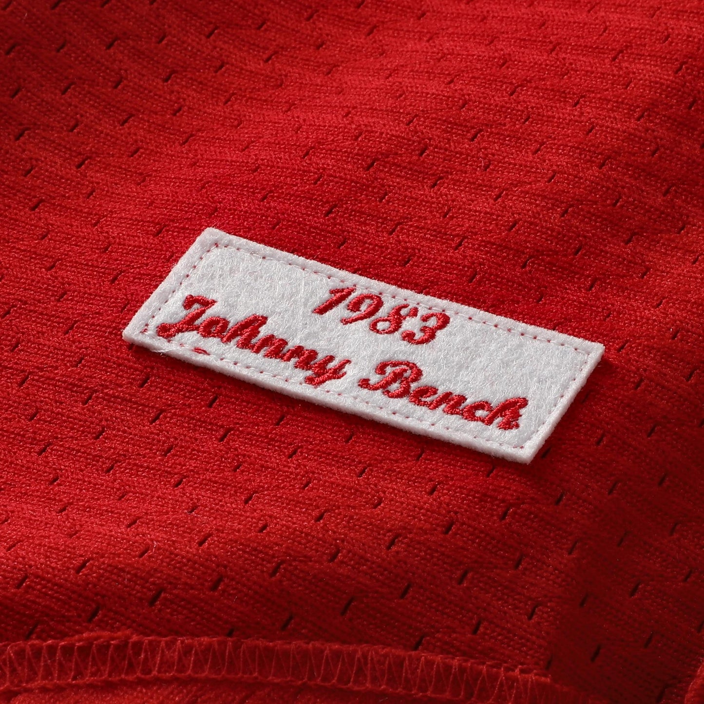 Johnny Bench Cincinnati Reds Mitchell &amp;amp; Ness Authentic Batting Practice Jersey - Scarlet