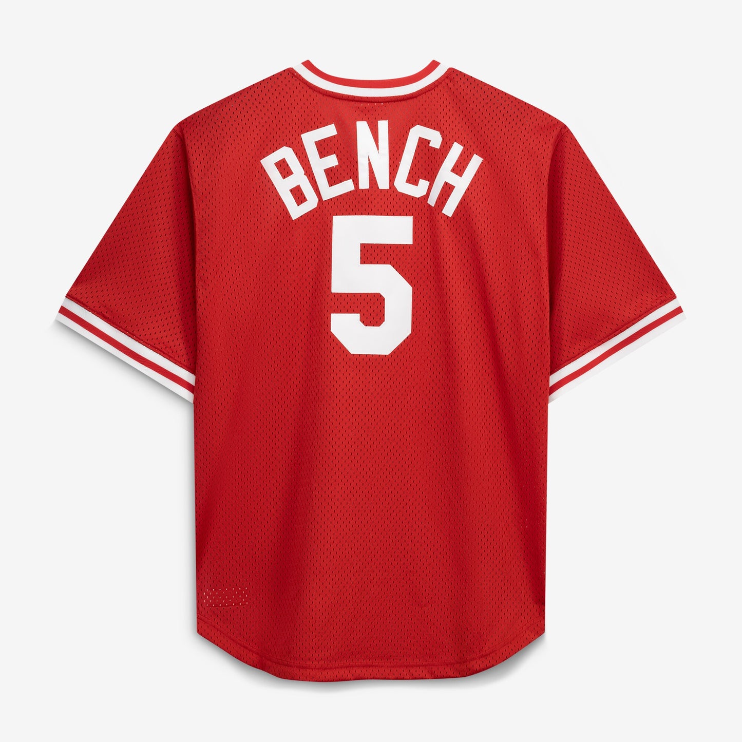 Johnny Bench Cincinnati Reds Mitchell &amp;amp; Ness Cooperstown Collection Big &amp;amp; Tall Mesh Batting Practice Jersey - Red