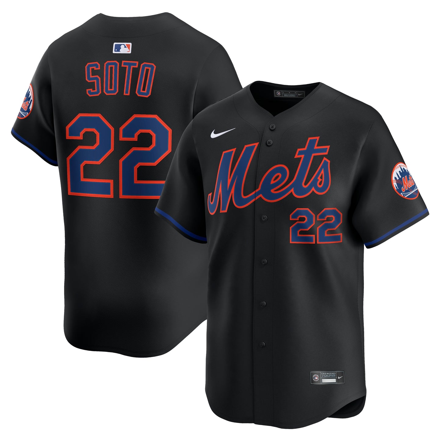 Juan Soto New York Mets Nike Alternate Limited Jersey - Black