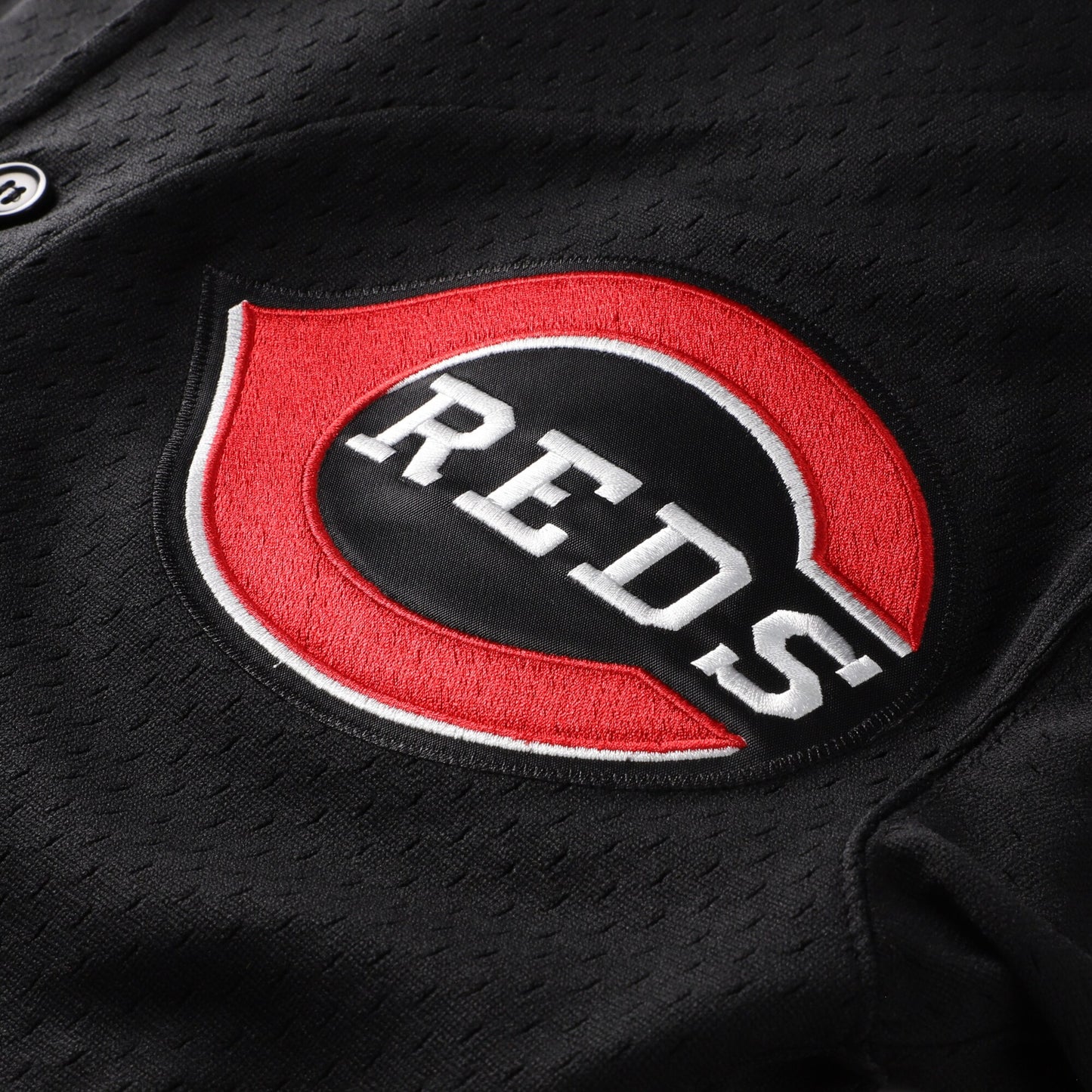 Ken Griffey Jr. Cincinnati Reds Mitchell &amp;amp; Ness Cooperstown Collection Mesh Batting Practice Button-Up Jersey - Black