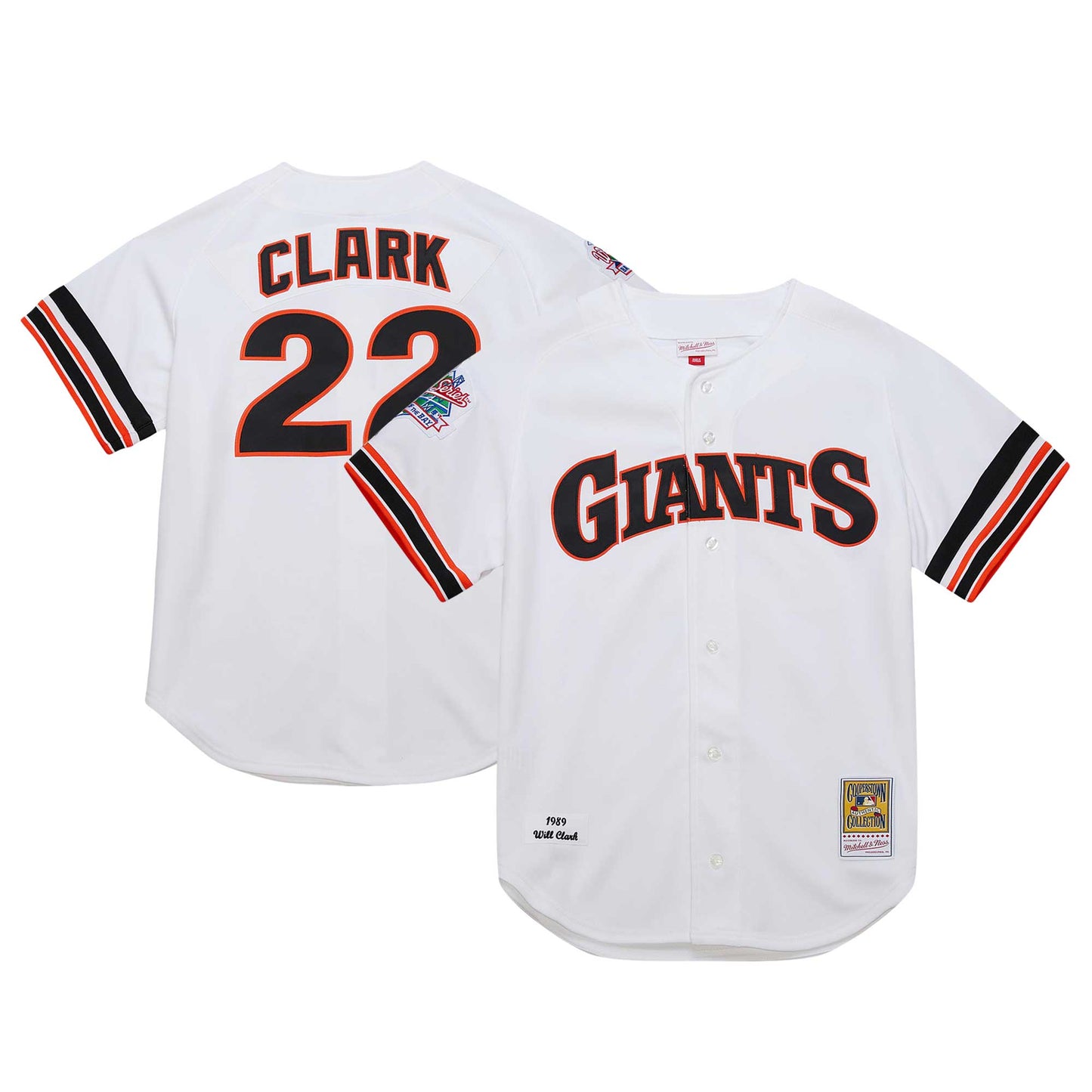 Will Clark San Francisco Giants Mitchell &amp;amp; Ness Cooperstown Collection 1989 Authentic Jersey - White