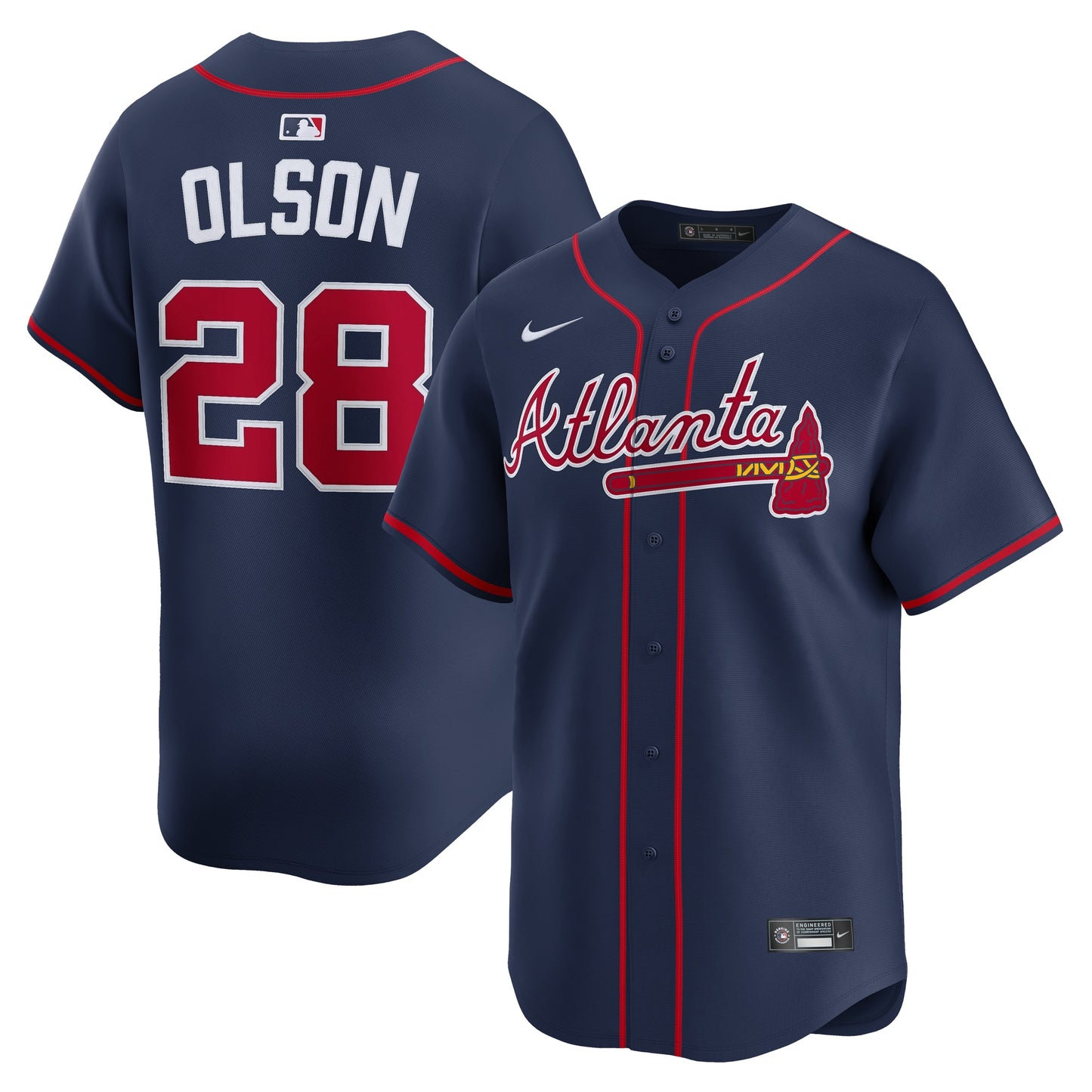 Matt Olson Atlanta Braves Nike Alternate Limited Jersey - Navy