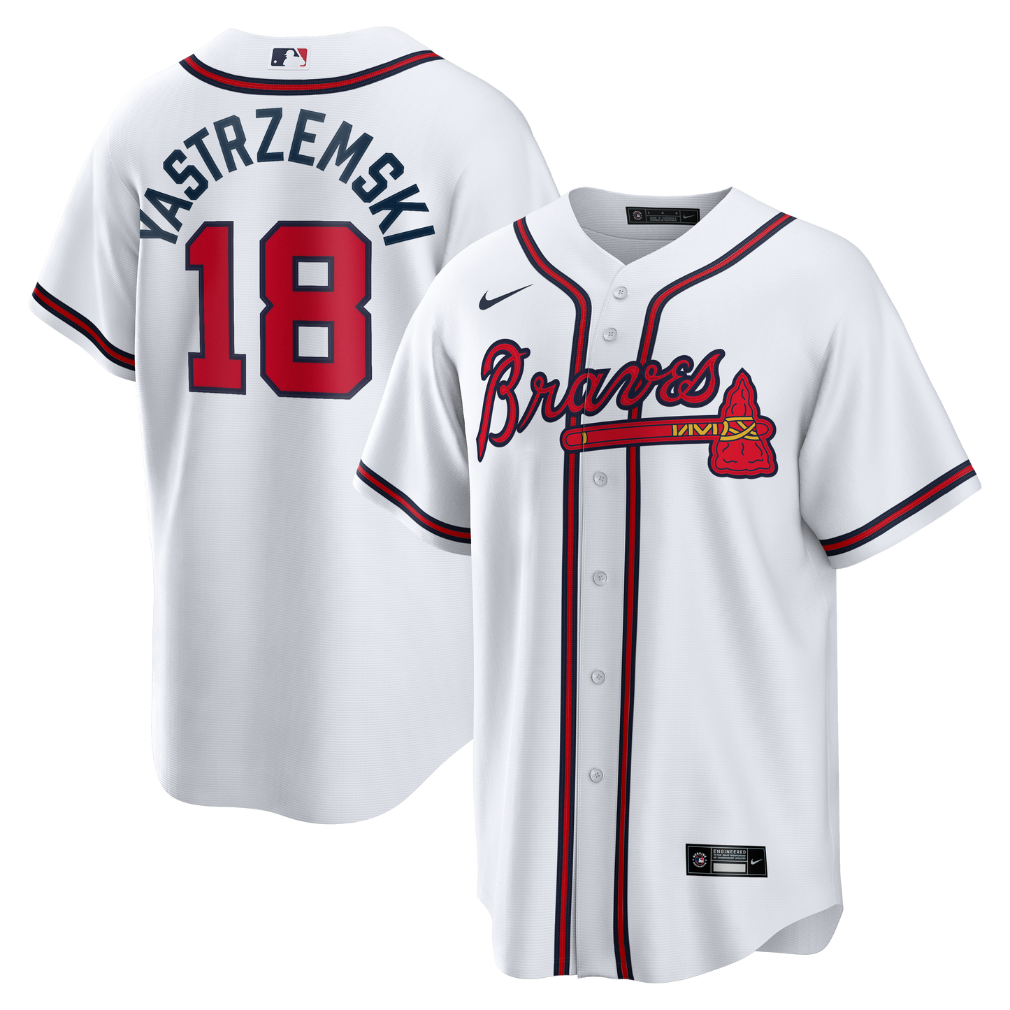Mike Yastrzemski Atlanta Braves Nike Replica Jersey - White