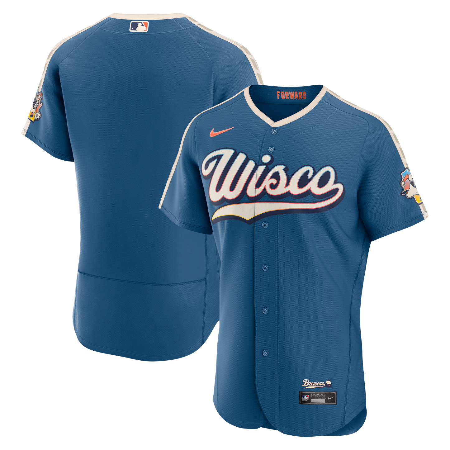 Milwaukee Brewers Nike 2026 City Connect Authentic Jersey - Mineral Blue