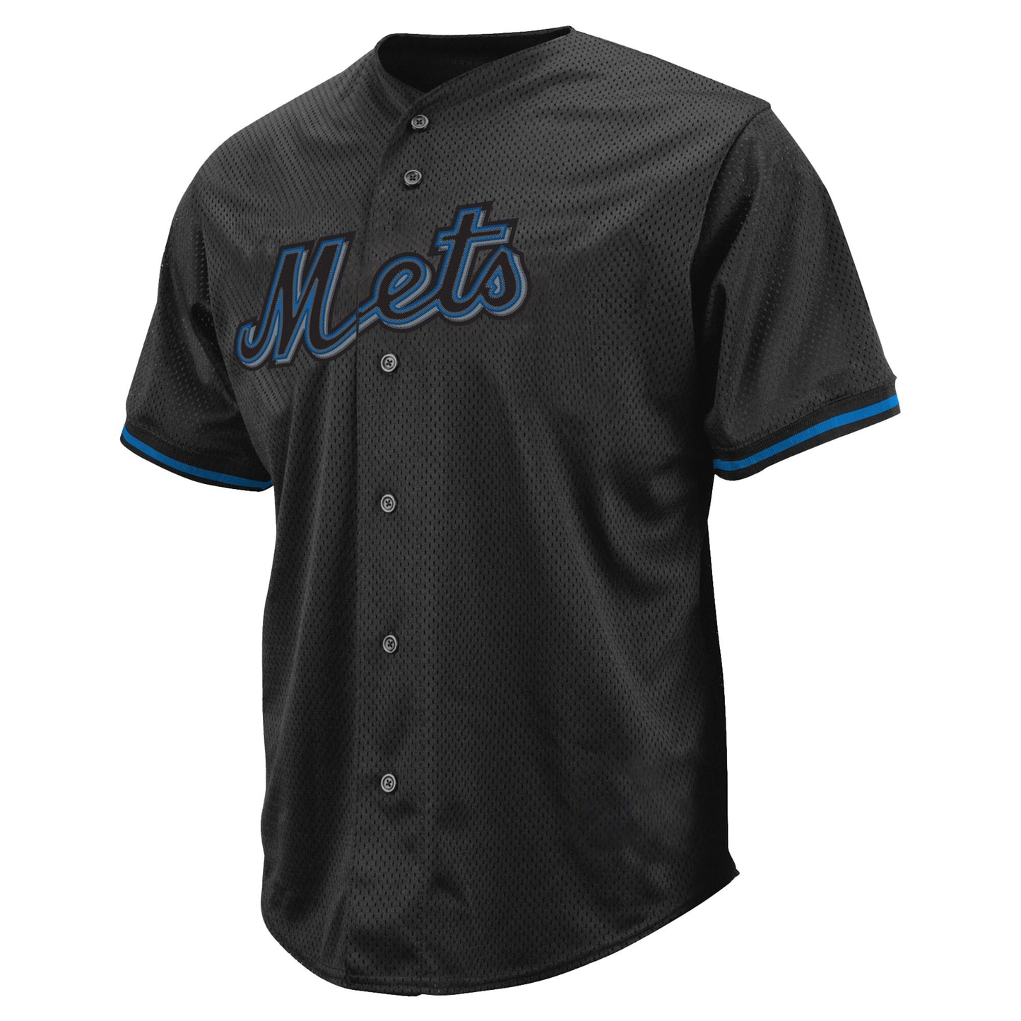 New York Mets Profile Big &amp;amp; Tall Pop Fashion Jersey - Black