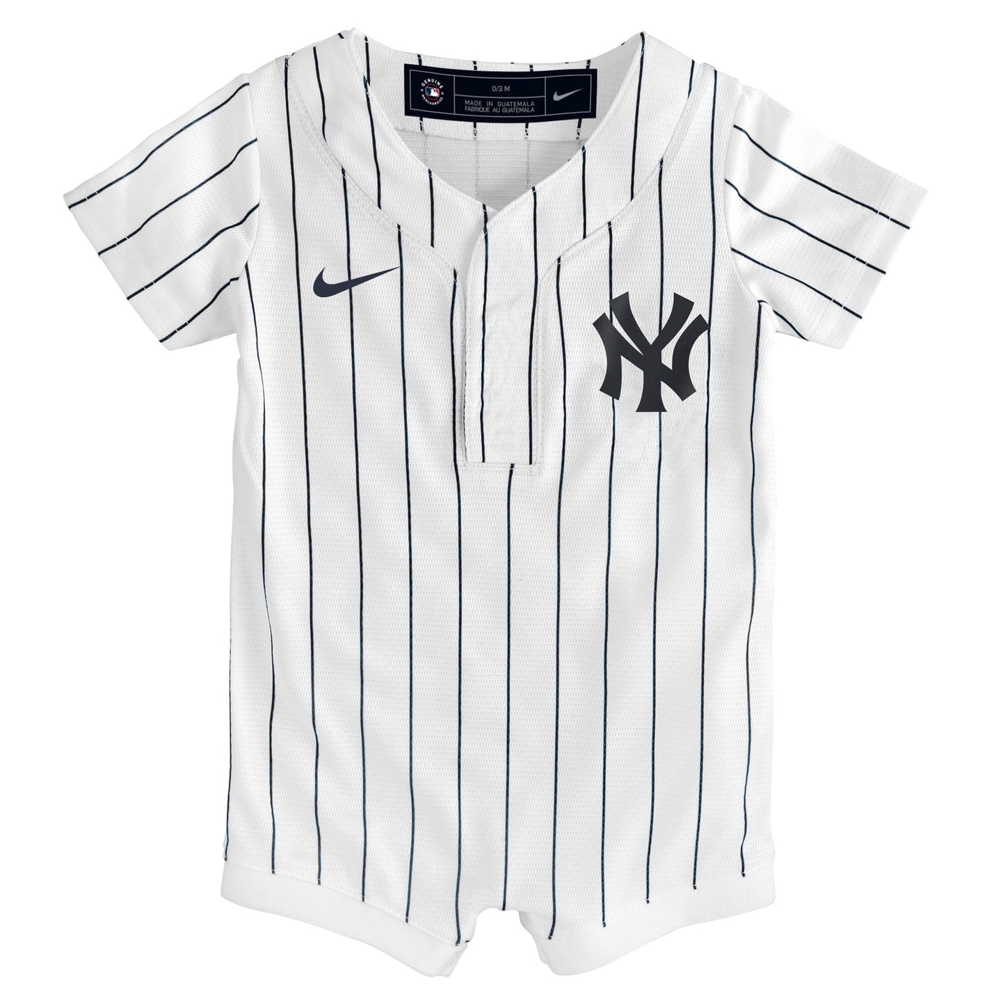 New York Yankees Nike Infant Home Replica Romper Jersey - White