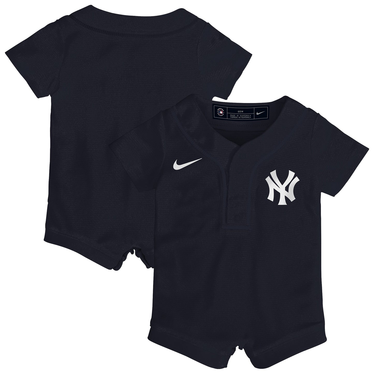 New York Yankees Nike Newborn Alternate Replica Romper Jersey - Navy