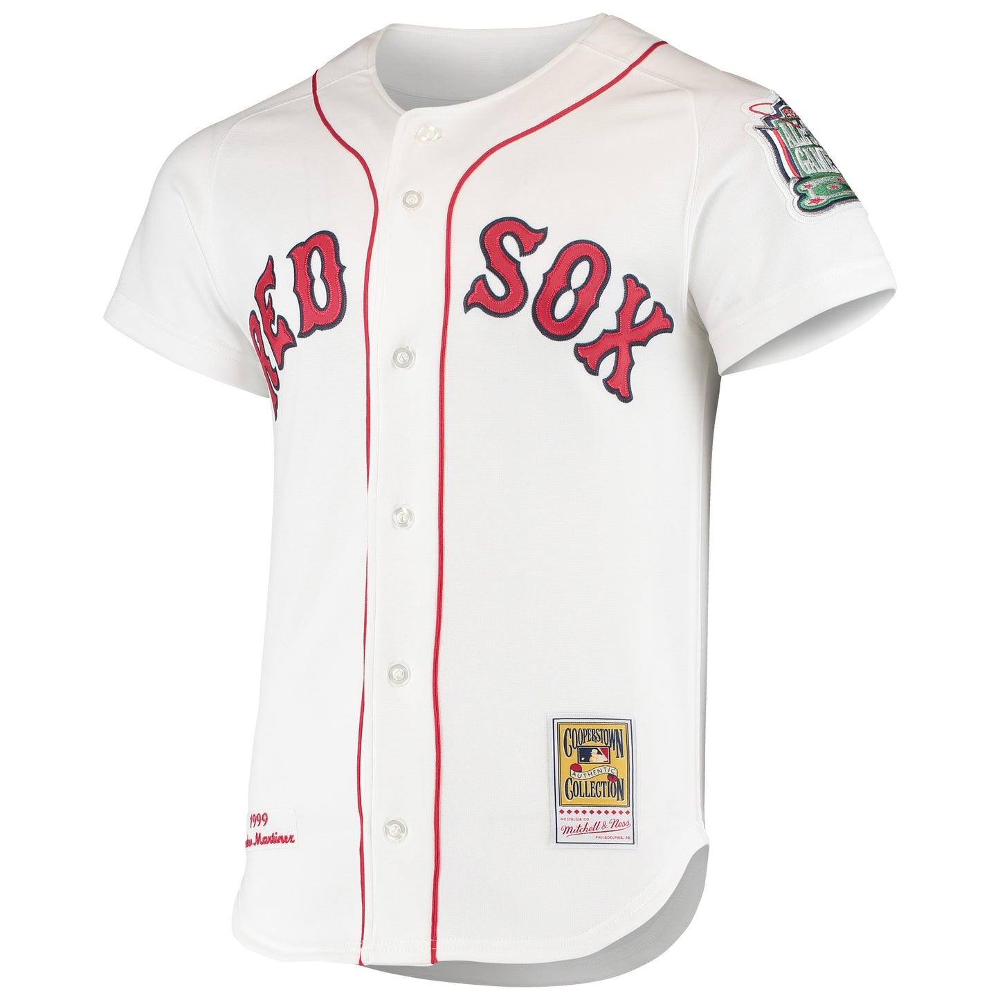 Pedro Martinez Boston Red Sox Mitchell &amp;amp; Ness 1999 Cooperstown Collection Home Authentic Jersey - White