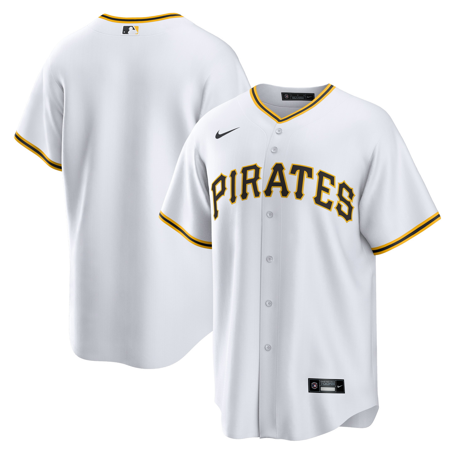 Pittsburgh Pirates Nike Home Big &amp;amp; Tall Replica Jersey - White