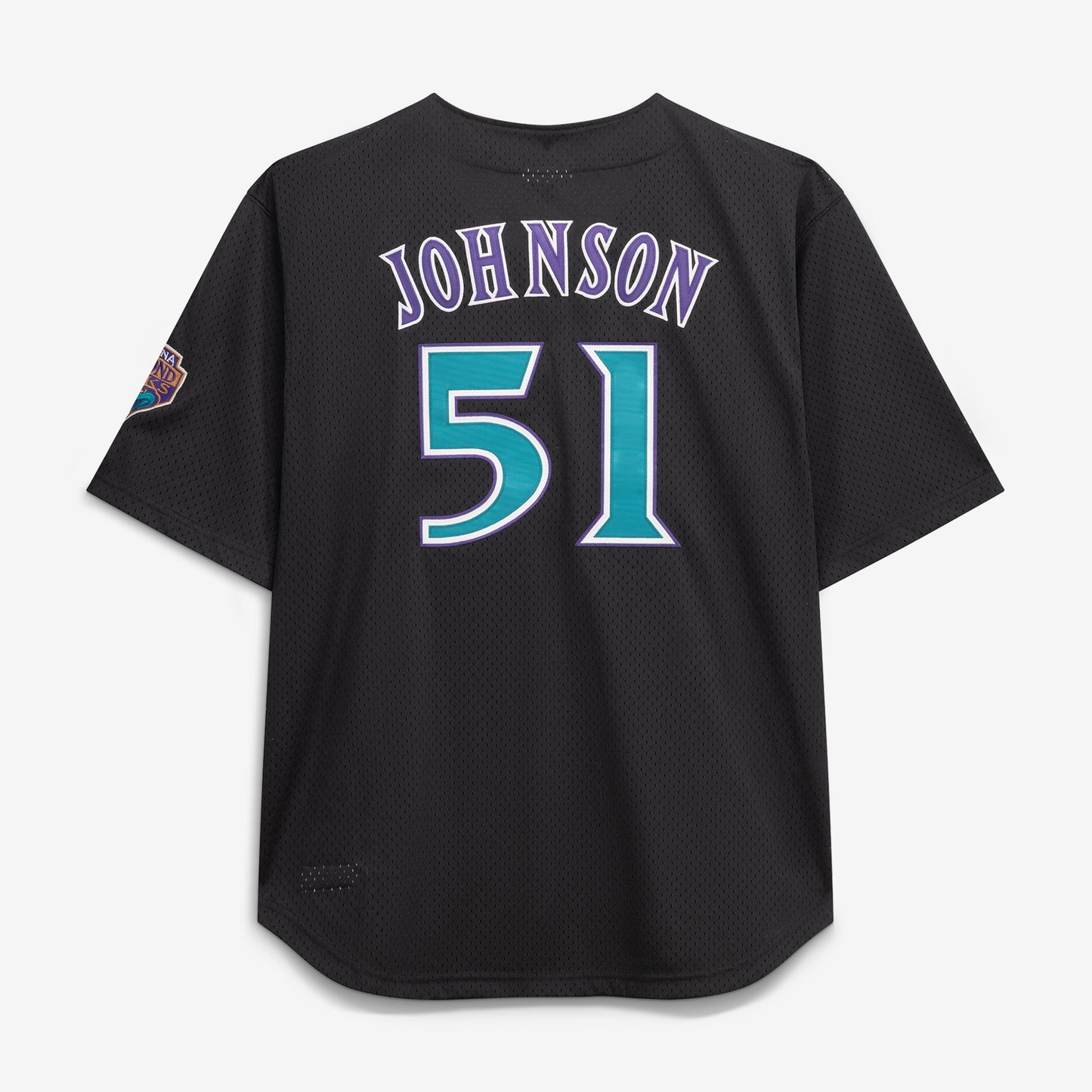 Randy Johnson Arizona Diamondbacks Mitchell &amp;amp; Ness Big &amp;amp; Tall Cooperstown Mesh Batting Practice Jersey - Black