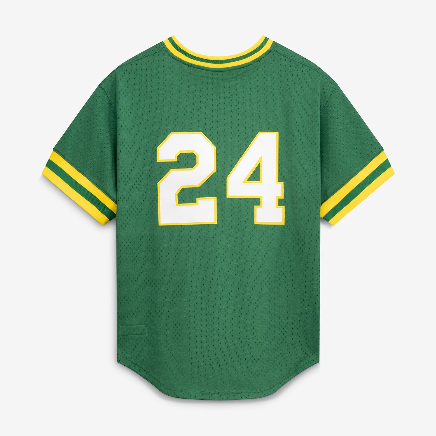 Rickey Henderson Athletics Mitchell &amp;amp; Ness Authentic Batting Practice Jersey - Green