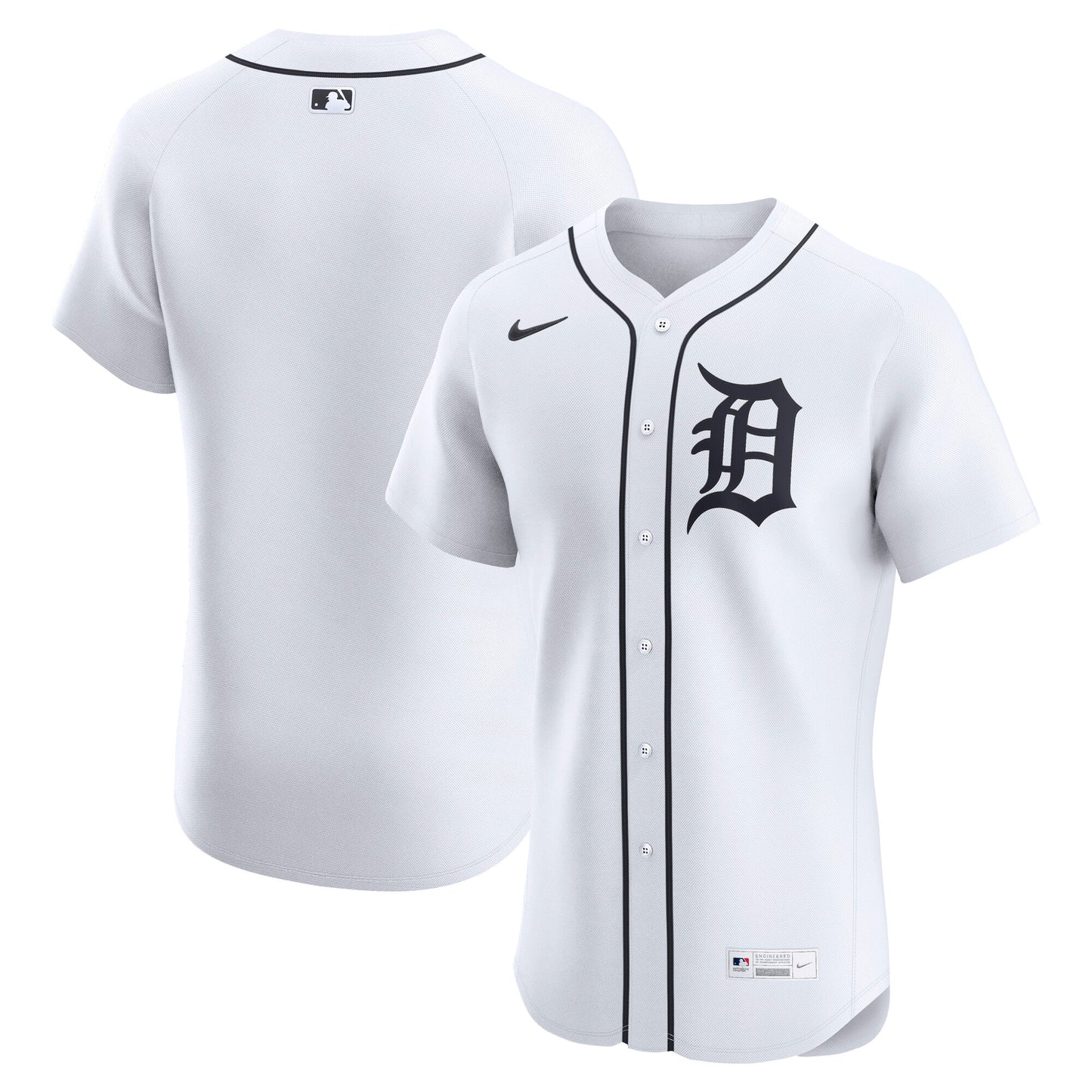 Detroit Tigers Nike Home Elite Jersey - White